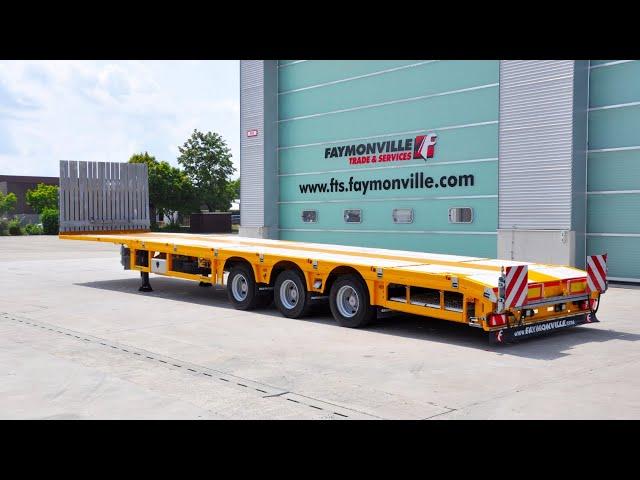 Faymonville - TeleMAX extendable flatbed with 3 axles and 13,1m loading platform length