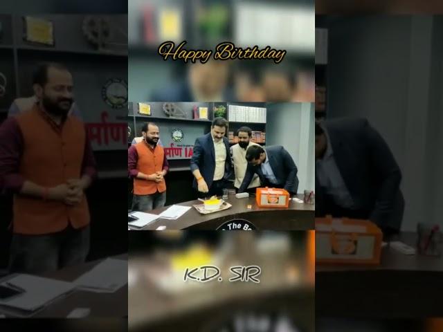 Happy Birthday Kd sir Nirman IAS