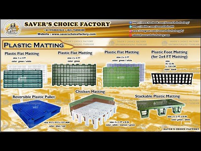 PLASTIC MATTING ( SAVERS CHOICE FACTORY )