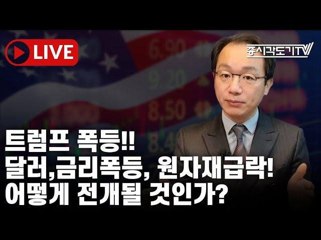 [미국마감] 트럼프 폭등!! 달러,금리폭등, 원자재급락! 어떻게 전개될 것인가?