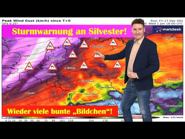 Sturmwarnung an Silvester: Wetterwende zum Jahreswechsel! Sturm- und Orkanböen möglich, auch Schnee?