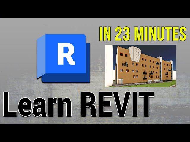 Revit 2025 - Complete Tutorial for Beginners - Learn Revit in 23 minutes