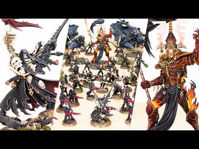 We painted a 1,500 Points Aeldari ULTHWÉ ARMY!