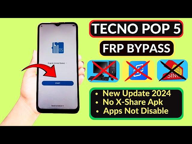 Tecno Pop 5 FRP Bypass Android 11 Apps Not Disable | Tecno BD2P FRP Unlock | Google Account Bypass