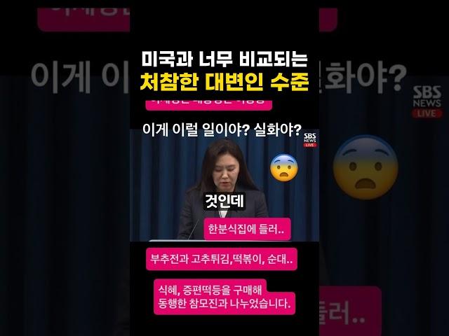 이재명 분식집 메뉴 발표하는 처참한 대변인 수준 논란 ㄷㄷ (feat. 미국)