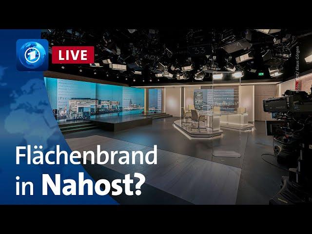 Israel im Krieg – droht ein Flächenbrand im Nahen Osten? | ARD-Presseclub