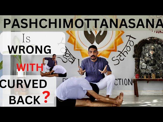 PASHCHIMOTTANASANA IS WRONG WITH CURVED BACK? | CORRECT PASHCHIMOTTANASANA | @PrashantjYoga