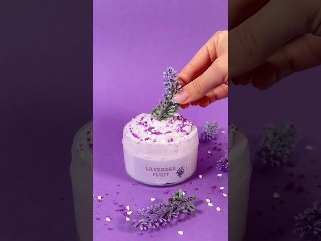 ️ Lavender Fluff = your new go-to de-stress slimeThis dreamy cloud slime is soft & fluffy