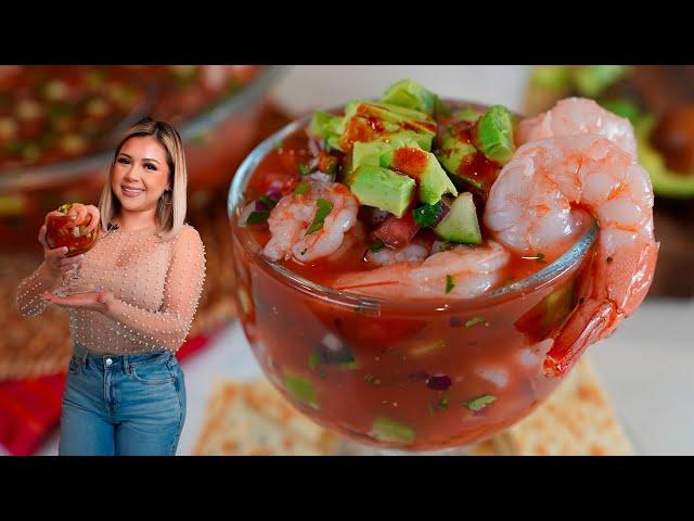 The Perfect SHRIMP COCKTAIL Recipe, it’s seriously the BEST | Cóctel de Camarón