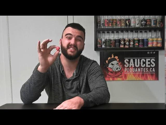 Getting Stung by a Trinidad Moruga Scorpion Hot Pepper ️
