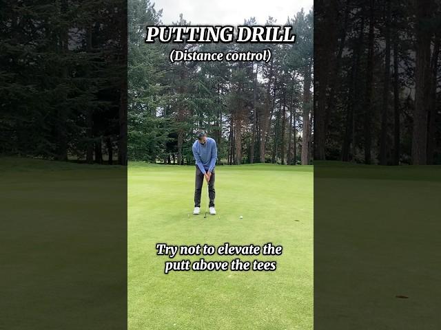 PUTTING DRILL (Distance Control) #golf #golfputting #golfinstruction #golftips #golflovers #golfer