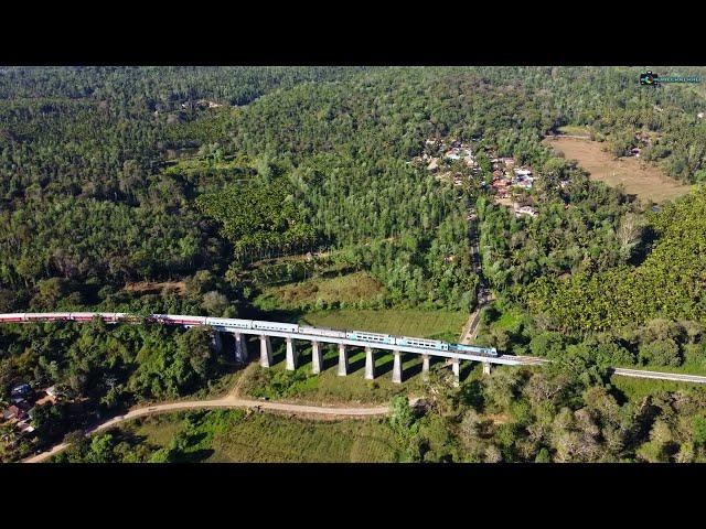 The Best View of a Train in Western Ghats | DJI Mini 2 & GoPro Hero 7 | Gomateshwara Express