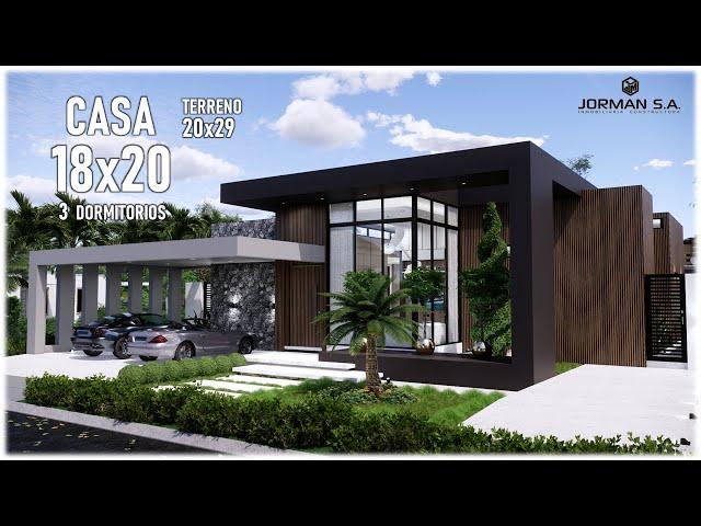 Modern House Design |18x20m 1 Storey | 3 Bedrooms Family Home