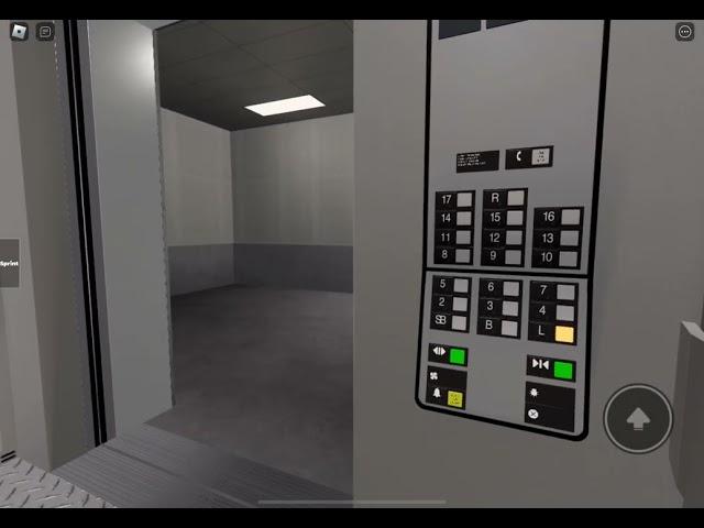 OTIS Freight Elevator at Elevators Testing, Roblox. (Freight)