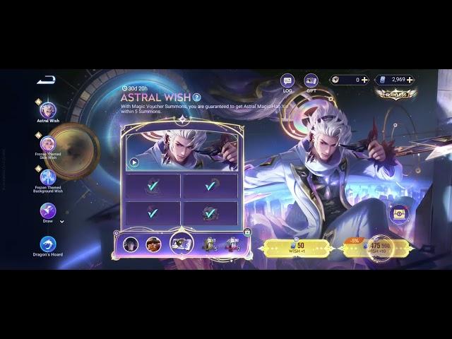 Han Xin Flawless Gacha Astral Magic| Honor Of Kings