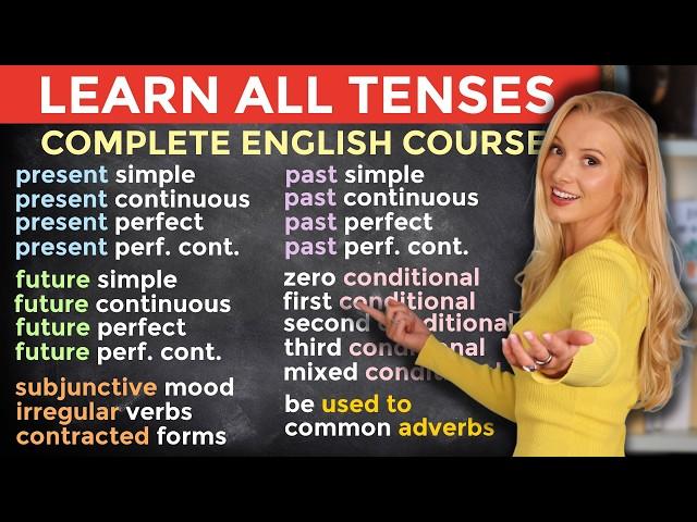 Learn ALL Tenses in English: The Complete Course