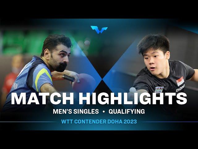 Noshad Alamiyan vs Quek Izaac | MS Qual | WTT Contender Doha 2023