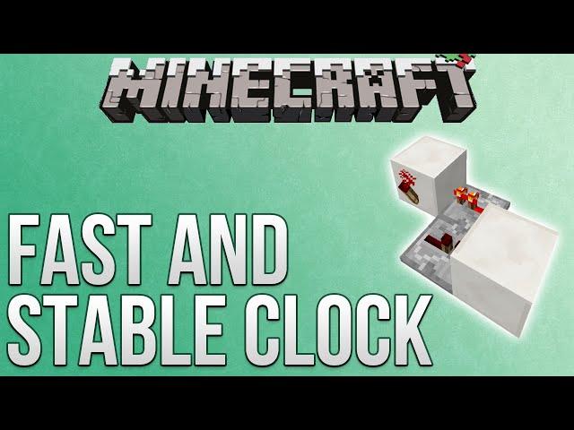 Minecraft: Fast And Stable Redstone Clock Tutorial (Redstone Advent Calendar)
