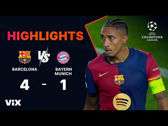 Barcelona vs. Bayern Munich - Game Highlights | UEFA Champions League 2024/25 | ViX