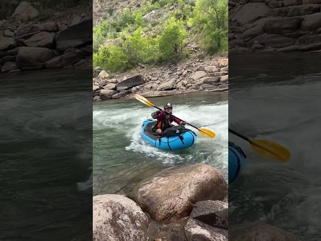 Catching Eddies in the Intermediate Packrafting Course in August #packrafting