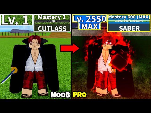 Beating Blox Fruits as Shanks! Lvl 0 to Max Lvl Full Human v4 Awakening Noob to Pro in Blox Fruits!