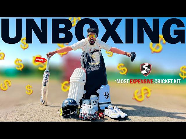 UNBOXING SG Most Expensive Cricket Kit | Price 60,000🫨