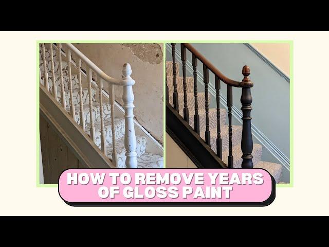 How to remove gloss paint from woodwork using paint stripper | Sharn's House