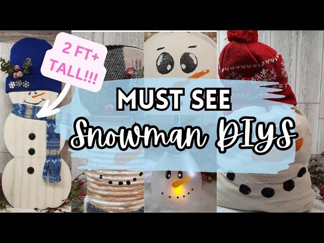 MIND Blowing DIY Snowman Decorations That You Will LOVE To Make!