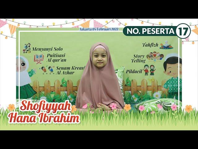 Tahfidz "QS. Ad Dhuha & Al Quraisy "(by Shofiyyah) - JUARA 1 TAHFIDZ FELKA Al Azhar 2022 - TK ALBIN