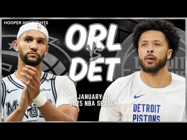 Orlando Magic vs Detroit Pistons Full Game Highlights | Jan 1 | 2025 NBA Season