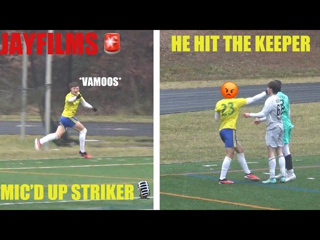 COMMITED D1 STRIKER FIGHTS KEEPER! *MIC'D UP* | SOCCER HIGHLIGHTS