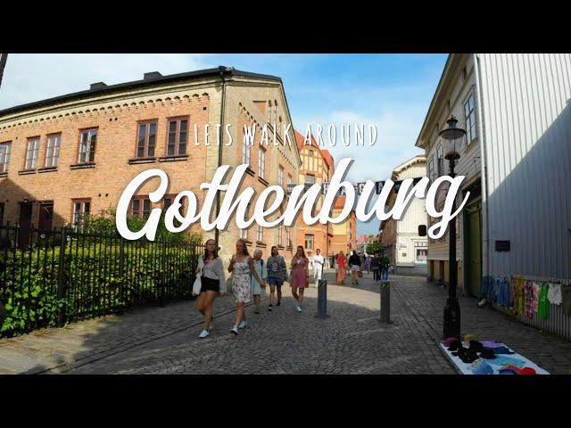 Let's walk around Gothenburg, Sweden - Summer 2024 4K