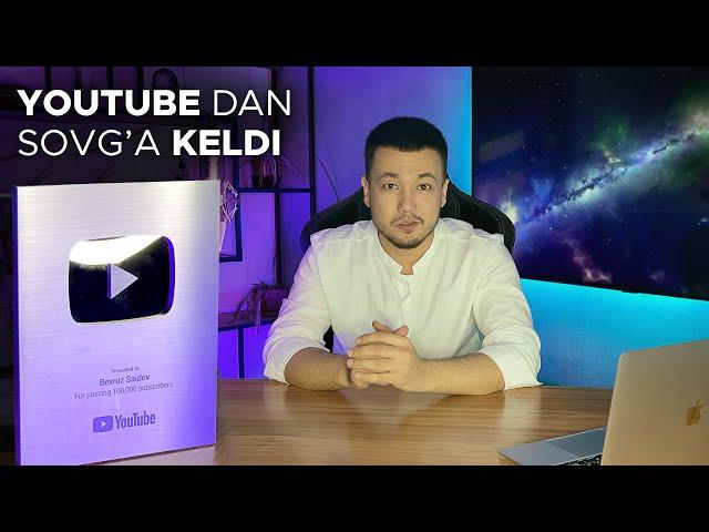 YouTube Kumush knopka yubordi bizga | Bexruz Saidov | Youtube pul ishlash