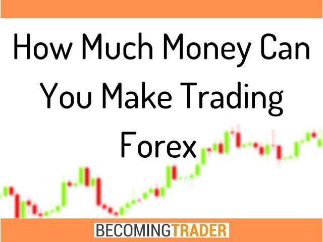 How Much Money Can You Make Trading Forex (or any other financial market)