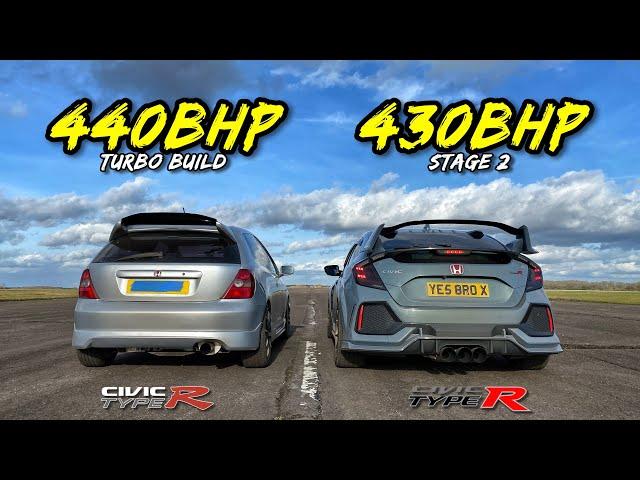 TYPE R EVOLUTION.. 440HP TURBO EP3 v 430HP STAGE 2 FK8 CIVIC