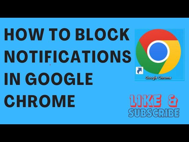 How To block Notifications In Google Chrome