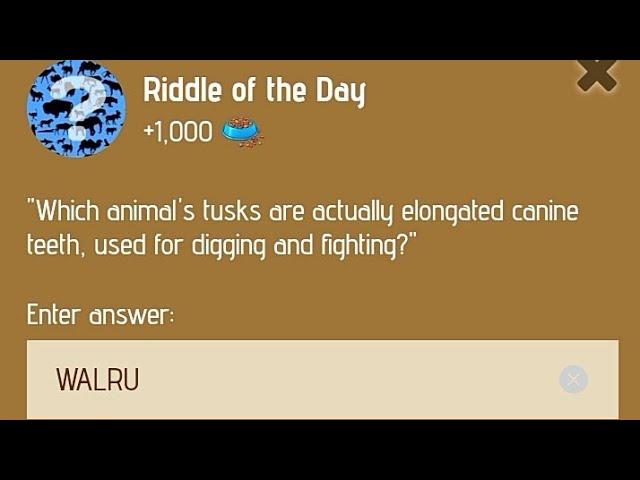 ZOO Riddle of the day 27 December | Riddle of the day ZOO | Riddle of the day Code