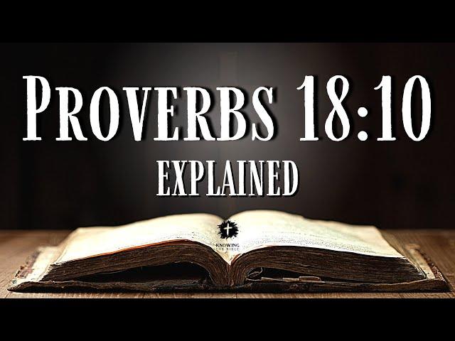 PROVERBS 18:10 - Bible Verse of the Day Explained: What Does This REALLY Mean?