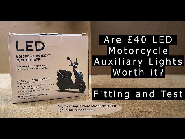 Are Cheap £40 Motorcycle LED Auxiliary Fog Lights Worth It? | Fit & Test | Honda NC750X