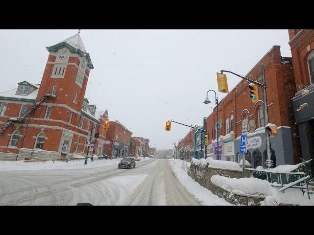 Discover Canada  Winter Road Trip to Bracebridge Ontario Canada