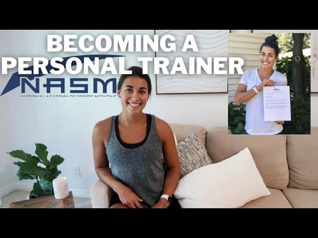 BECOMING A CERTIFIED PERSONAL TRAINER | answering all your questions, how I studied, the exam, etc!