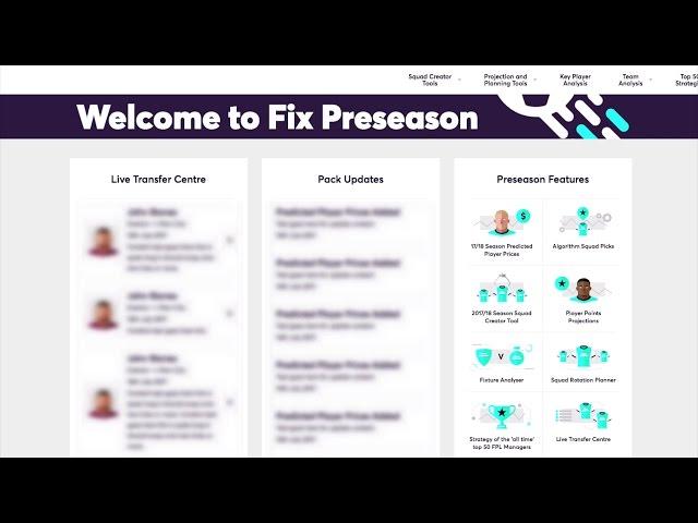 Fix Pre-Season Overview | Fantasy Football Fix