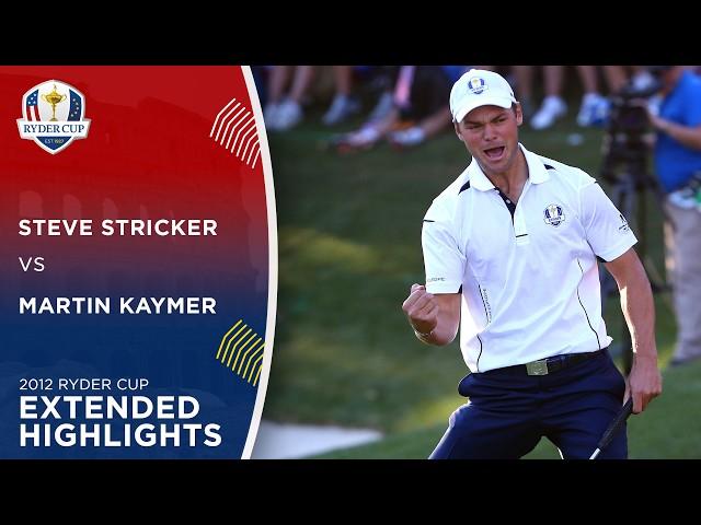 Martin Kaymer vs Steve Stricker | Extended Highlights | 2012 Ryder Cup