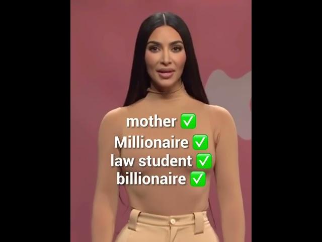 Kim mother law student millionaire and billionaire #shorts #ytshorts