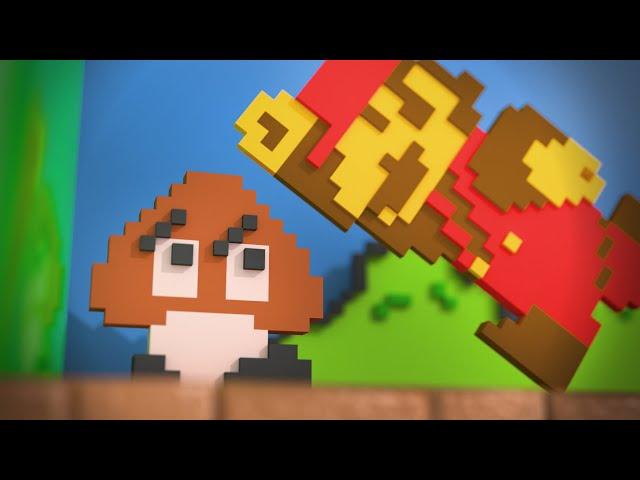 Super Modern Mario Bros. Level 1-1 (3D animation)