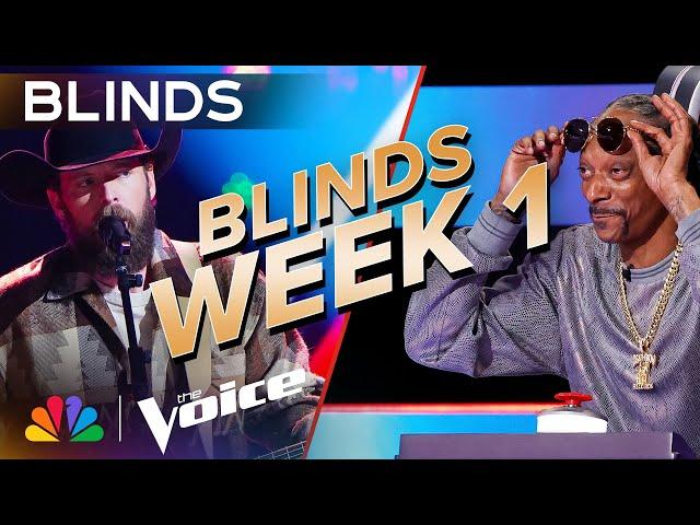 Jaw-Dropping Blind Auditions from Week 1 | The Voice | NBC