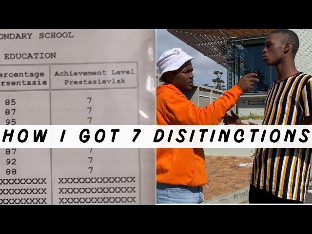 HOW I GOT 7 DISTINCTIONS IN MATRIC(Grade 12) (Study tips)