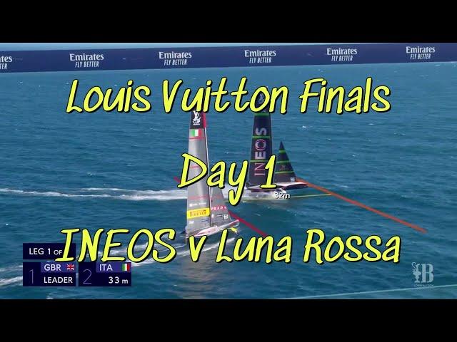 37th America's Cup Louis Vuitton Finals Day 1 INEOS Britannia v Luna Rossa Prada Pirelli. Sir James