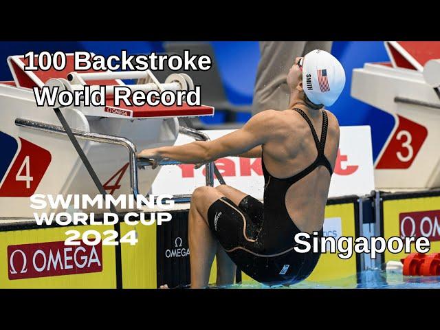 Regan Smith 100 Backstroke, Singapore, World Record