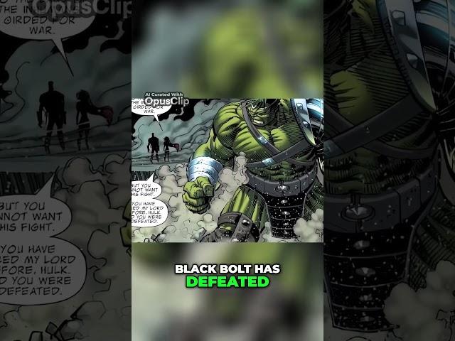 Hulk vs BlackBolt: EPIC Battle of Power